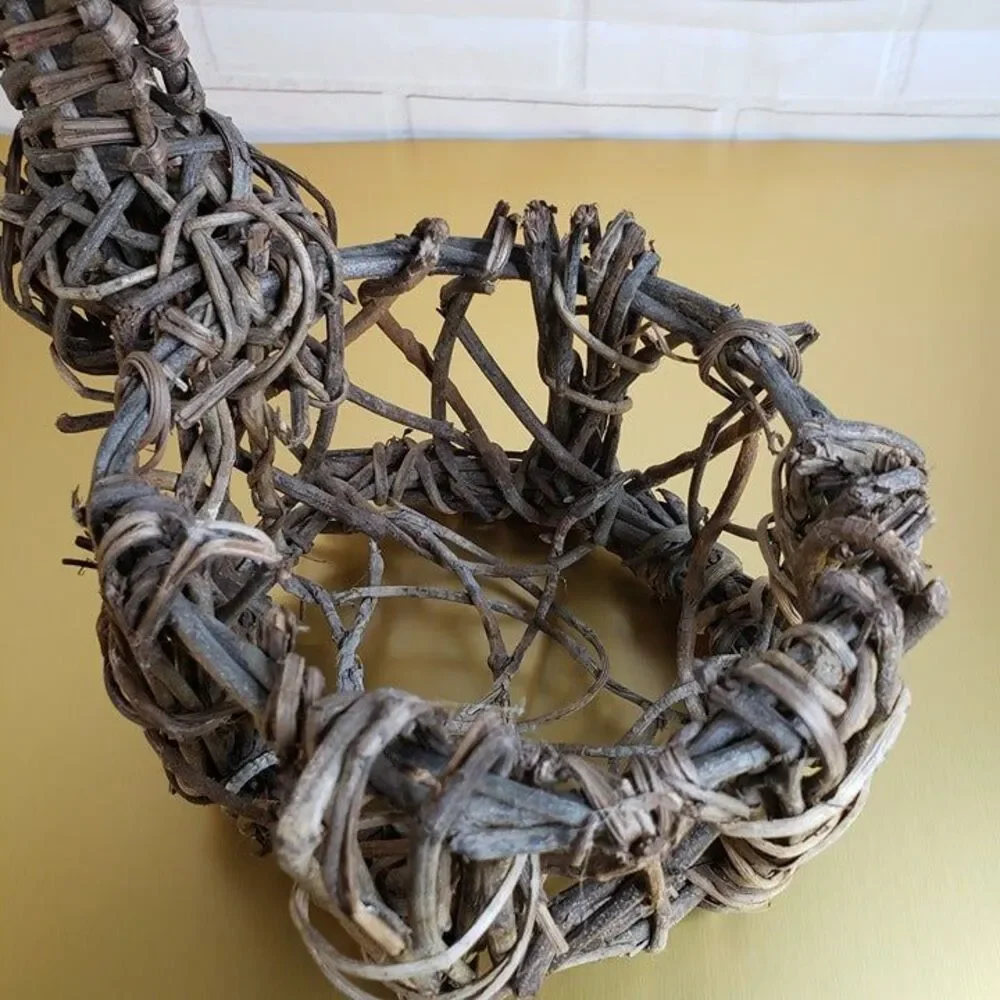 Primitive Twig Rabbit Shaped Basket Easter Decor Farmhouse Decor